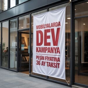 Bez branda baskı - dış mekan reklam